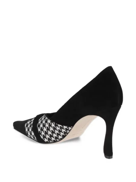 Pantofi cu toc Manolo Blahnik cu model pepito cu cataramă negru