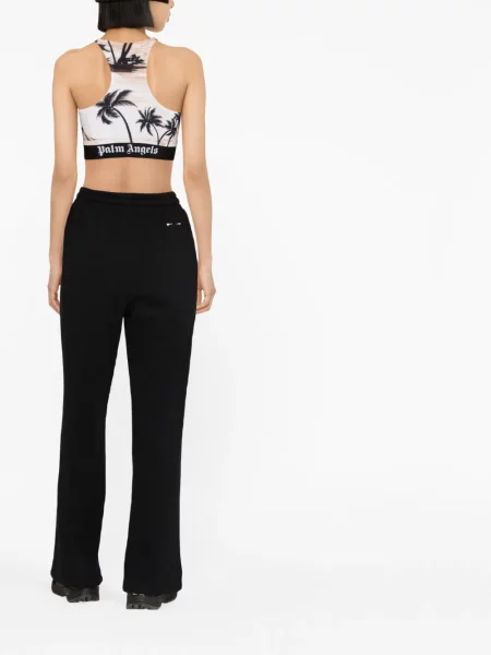 Raštuotas palaidinė be rankovių Palm Angels