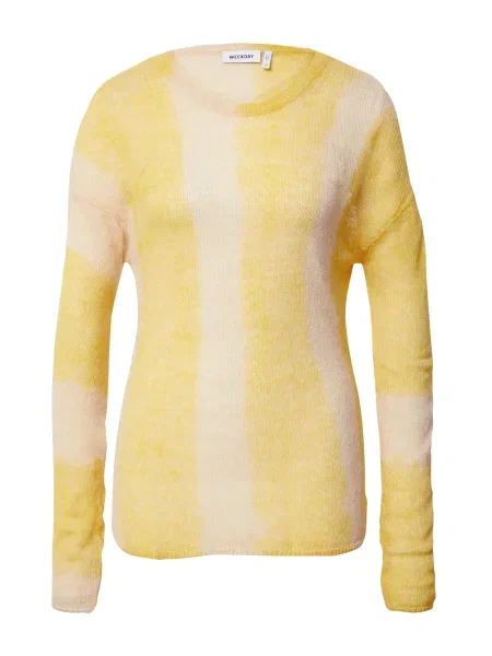 WEEKDAY Pulover Tina kitt / galben alb