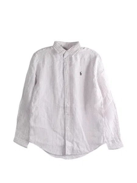 Pikowany koszula-marynarka Polo Ralph Lauren w paski biały