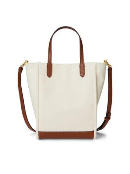 Lauren Ralph Lauren Shopper táska CMRYN krém / barna bézs