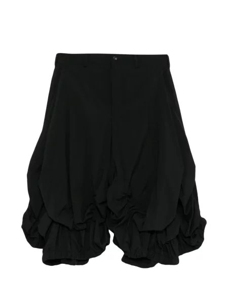 Pantaloni scurți Comme Des Garcons Homme Plus cu volane negru