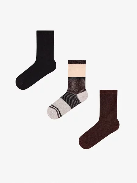 Penti Ponožky PENTI Nostalgia Glitzernde Gestreifte Paar Socken mix barev