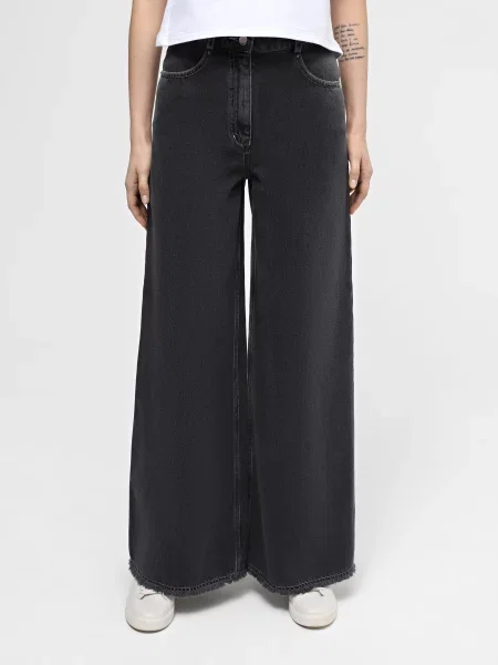 A.G.N.A Широкі джинси сірий