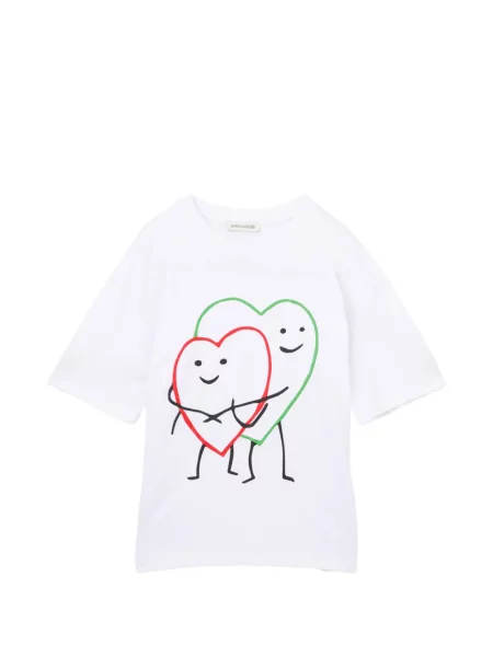 Tricou Joshua Sanders cu imagine alb