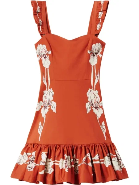 Rochie mini La Doublej de costum portocaliu