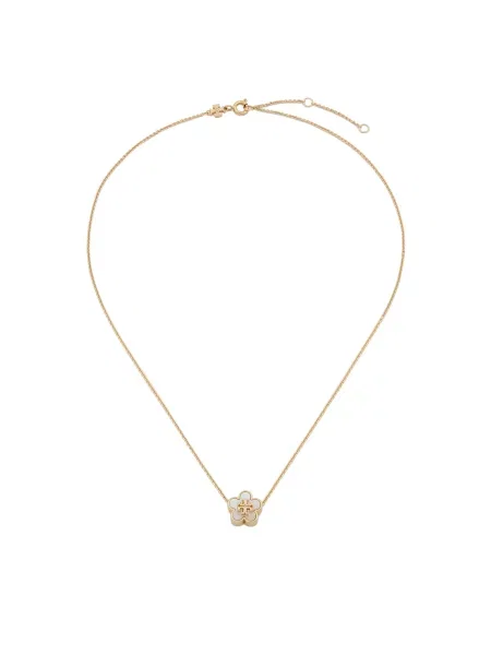 Ogrlica Tory Burch Kira Flower Zlatna