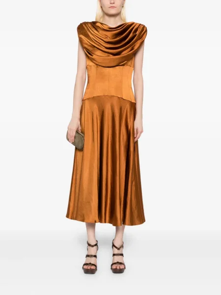 Rochie Amsale de costum maro