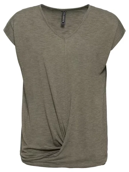 T-shirt z mieszanki zielona