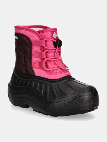 Śniegowce dziecięce Columbia Youth Powderbug Snowlite pink ice/moonvista różowe