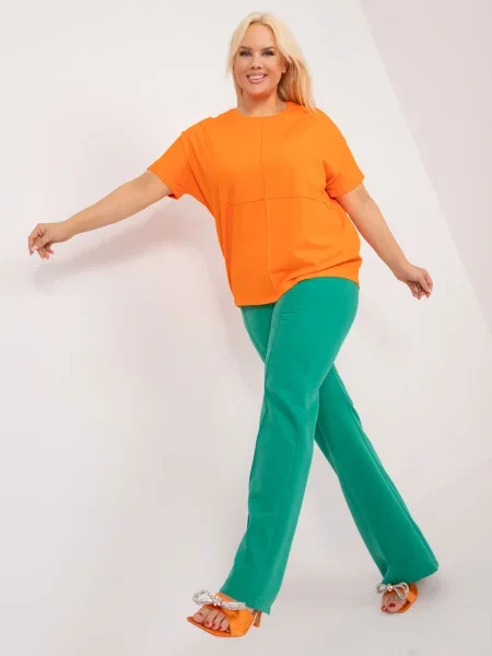 Bluză Fashionhunters portocaliu