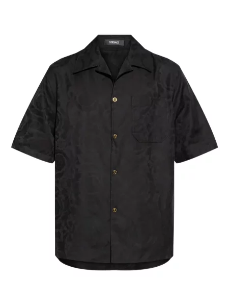 Cămașă Versace din jacard negru