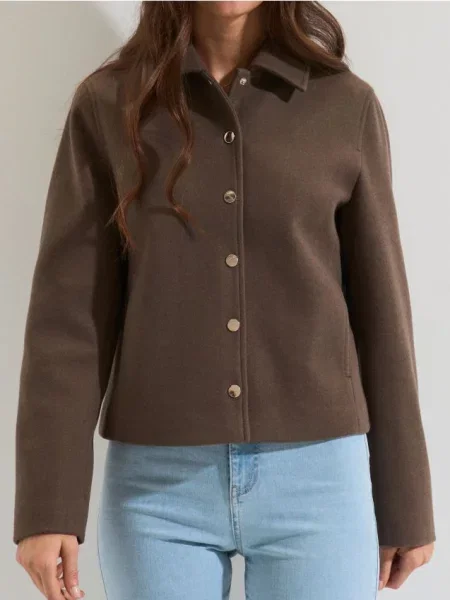 Рубашка Sinsay коричневая