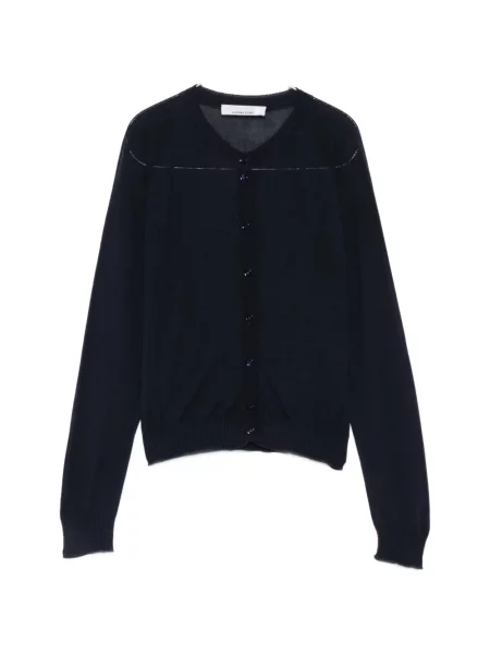 Cardigan Liviana Conti tricotate albastru