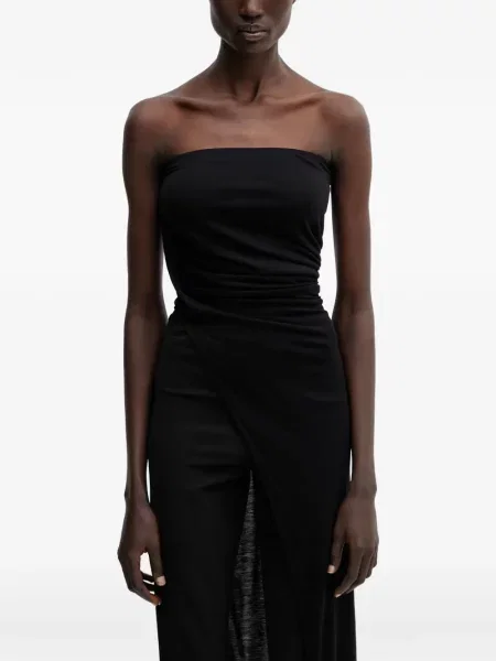 Fodros pánt nélküli felső Rick Owens Lilies fekete
