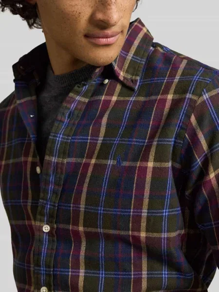 Koszula casualowa o kroju regular fit z czystej bawełny Polo Ralph Lauren oliwkowa