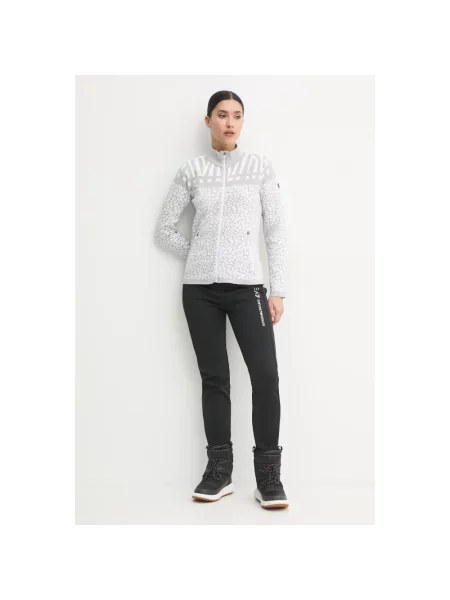 Lniana bluza sportowa Newland szara