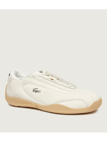 Lacoste Bőr edzőcipő Median | hasított bőr fekete