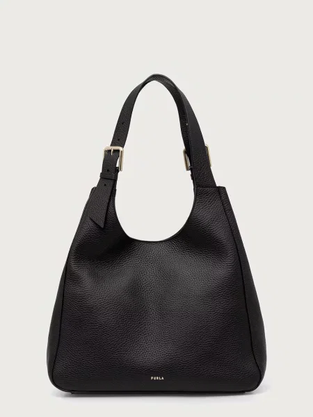 Geantă shopper Furla din piele negru