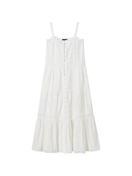 Rochie Tout A Coup cu broderie alb