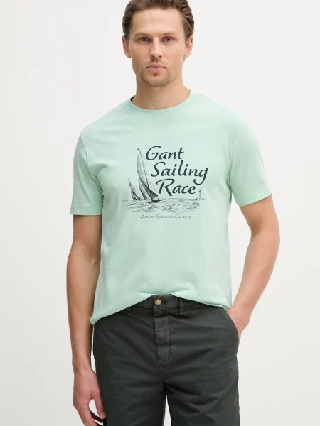 Gant T-shirt zielona
