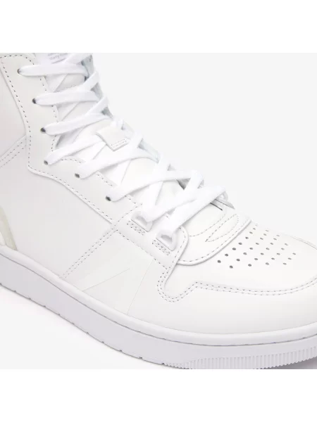 Lacoste Tenisówki Mid Embossed Logo białe