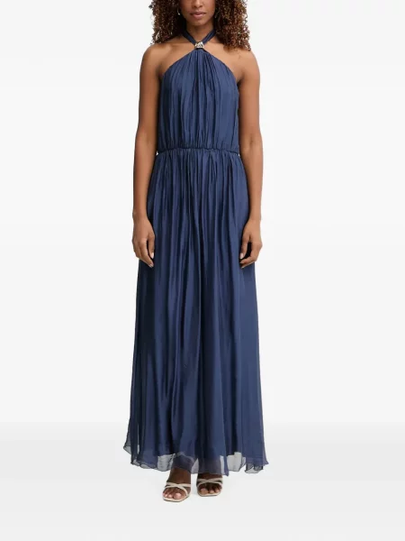 Rochie Haveone cu gât halter albastru