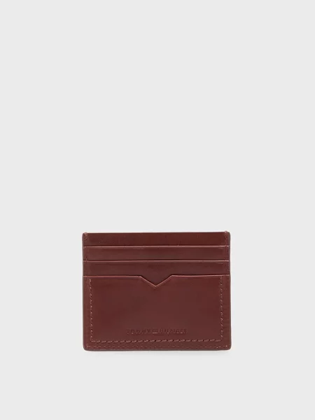 Шкіряний гаманець Tommy Hilfiger коричневий