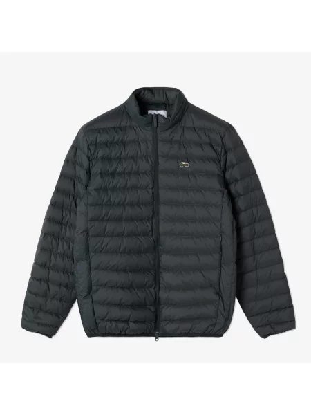 Lacoste Kurtka Ze Stójką Pikowana zielona