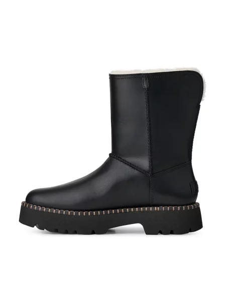 Кожаные короткие сапоги Ugg