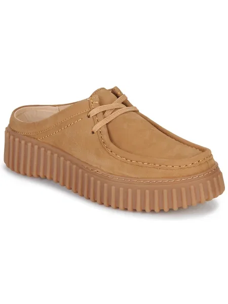 Pantofi Clarks din nubuc maro