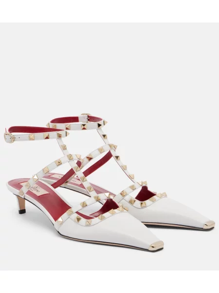 Pantofi cu toc Valentino Garavani din piele alb