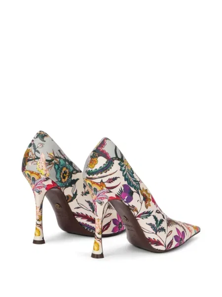 Pantofi cu toc Roberto Cavalli cu model floral cu imagine
