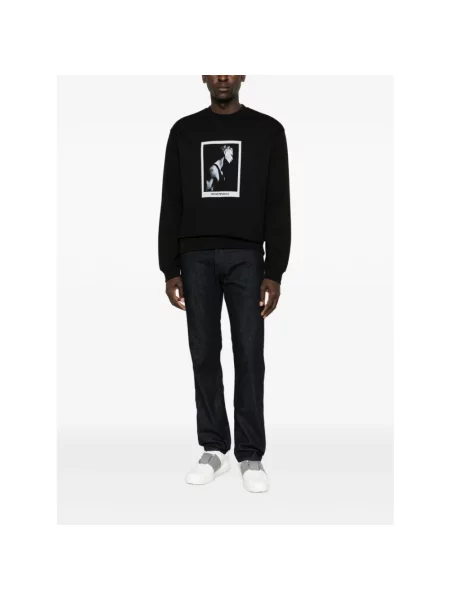Bluza Emporio Armani z nadrukiem czarna