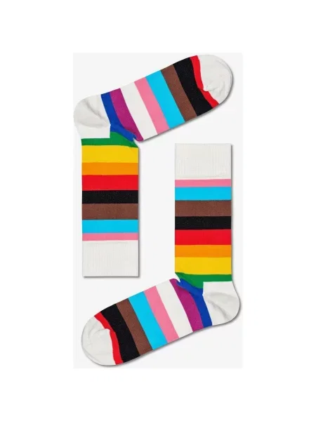 Skarpetki Happy Socks Pride Stripe w kolorze białym wielokolorowe białe