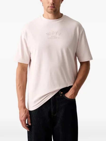 Tricou Karl Lagerfeld cu autograf roz
