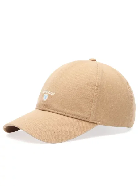 Czapka z daszkiem Barbour beżowa