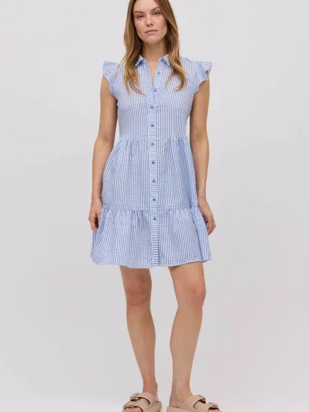 Пляжное платье-рубашка на