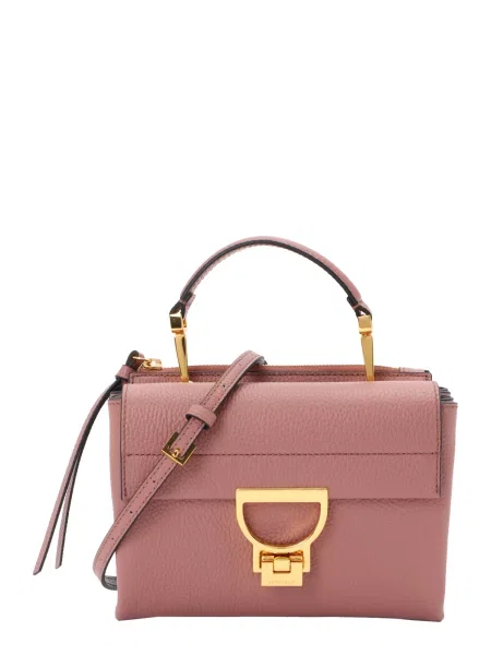 Geanta crossbody Coccinelle din piele roz