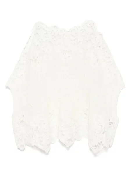 Top Ermanno Scervino cu broderie alb