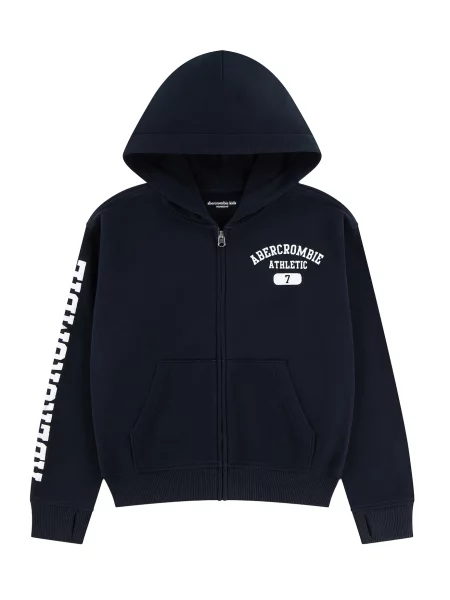 Abercrombie & Fitch Tepláková bunda čierna