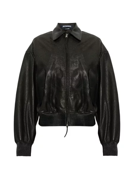 Odinė striukė Jacquemus juoda