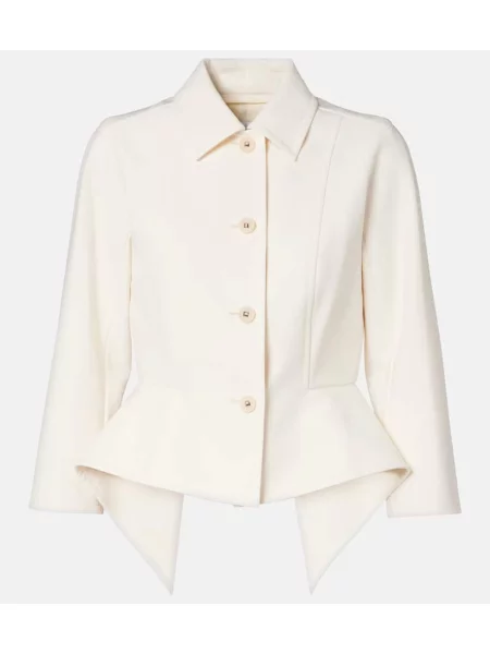 Cu peplum geacă Max Mara bej