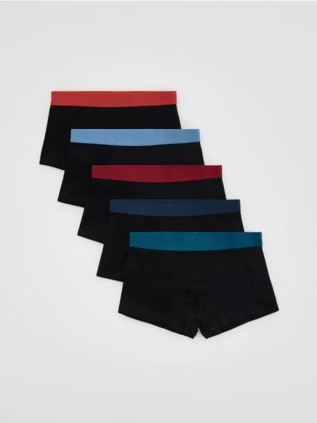 Reserved Set de 5 perechi de boxeri classic negru