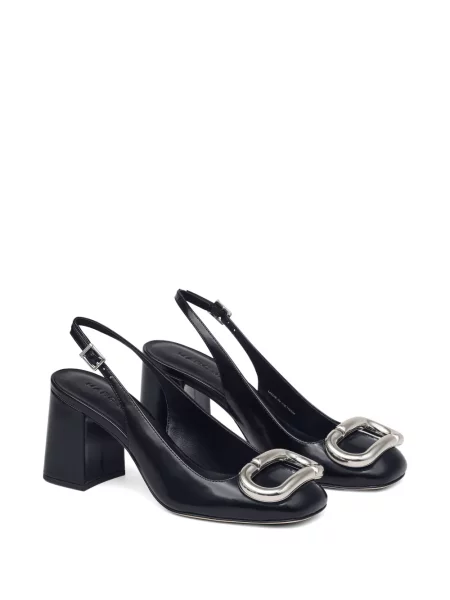 Pantofi cu toc Marc Jacobs slingback negru
