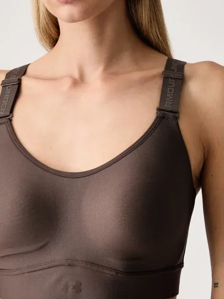 Under Armour спортен сутиен Infinity кафяво