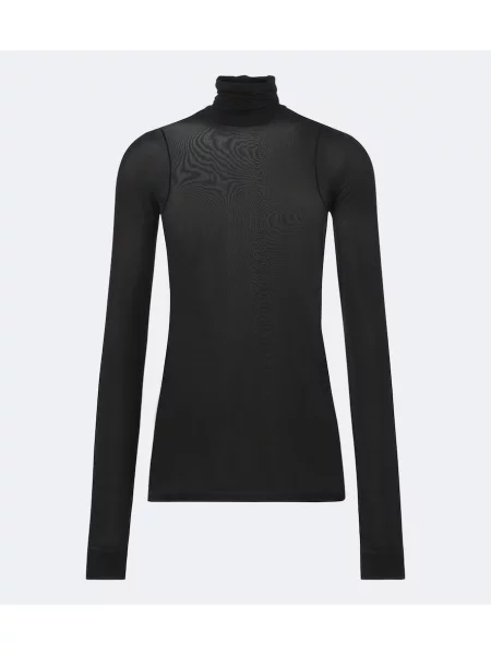 Heláncă Saint Laurent din jerseu negru