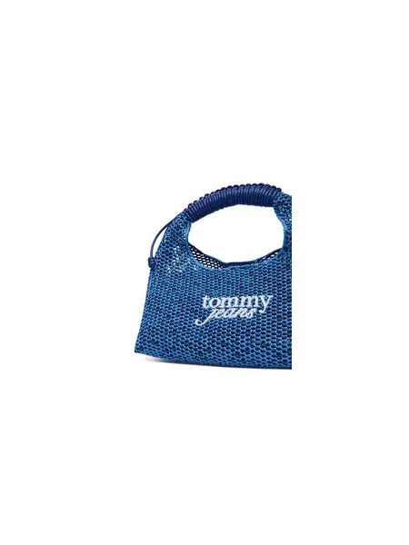 Torbica Tommy Jeans Tjw Summer Crochet Crossover plava