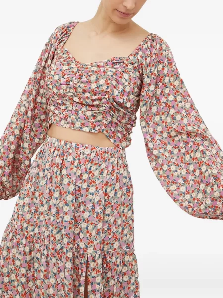 Bluză florală Billabong cu model floral roz