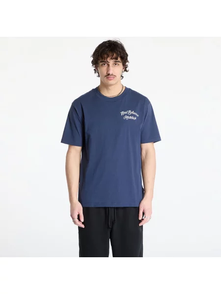 Тениска New Balance с апликация тъмносиньо